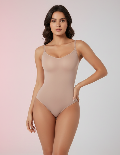 Single model product image with colored background